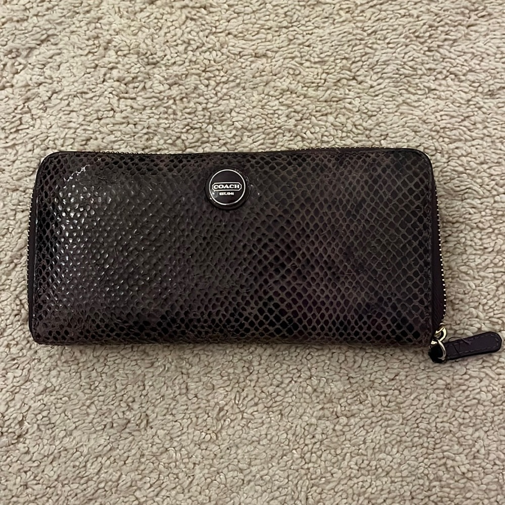 Coach purple wallet